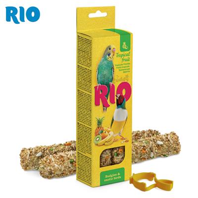 RIO Sticks for budgies and exotic birds with tropical fruit (80g)